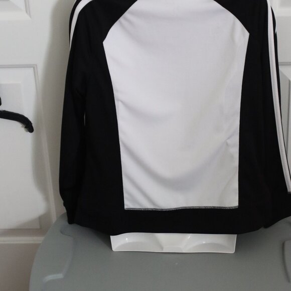 Made for Life Quick-Dri Zip up jacket black and white size Petite medium - Picture 9 of 12